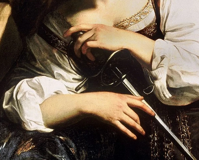 Santa Caterina - - Caravaggio, Michelangelo Merisi, mani